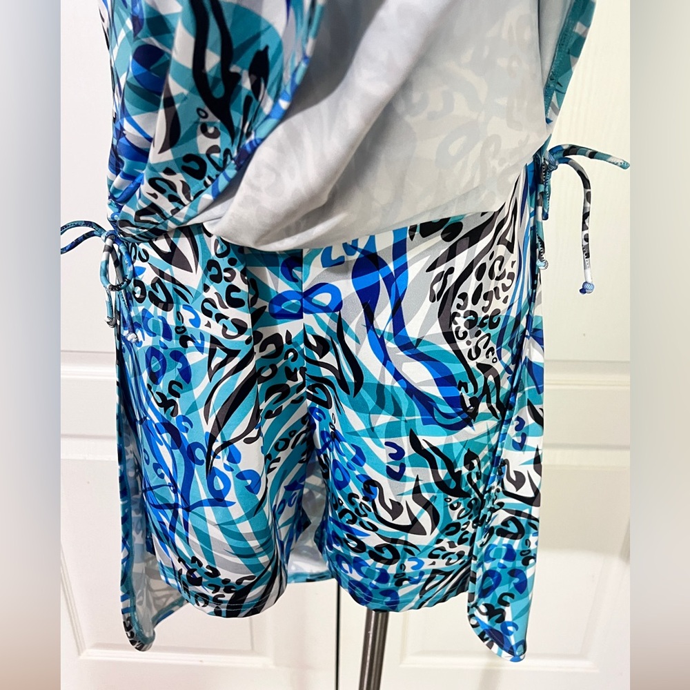 Tango Mango Above Knee Sleeveless Dress Side Ties and Built In Shorts - sz M - Picture 5 of 6